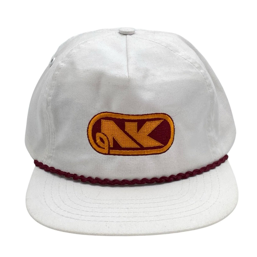 Vintage NK Northrup King Company‎ White Strap Back Trucker Hat